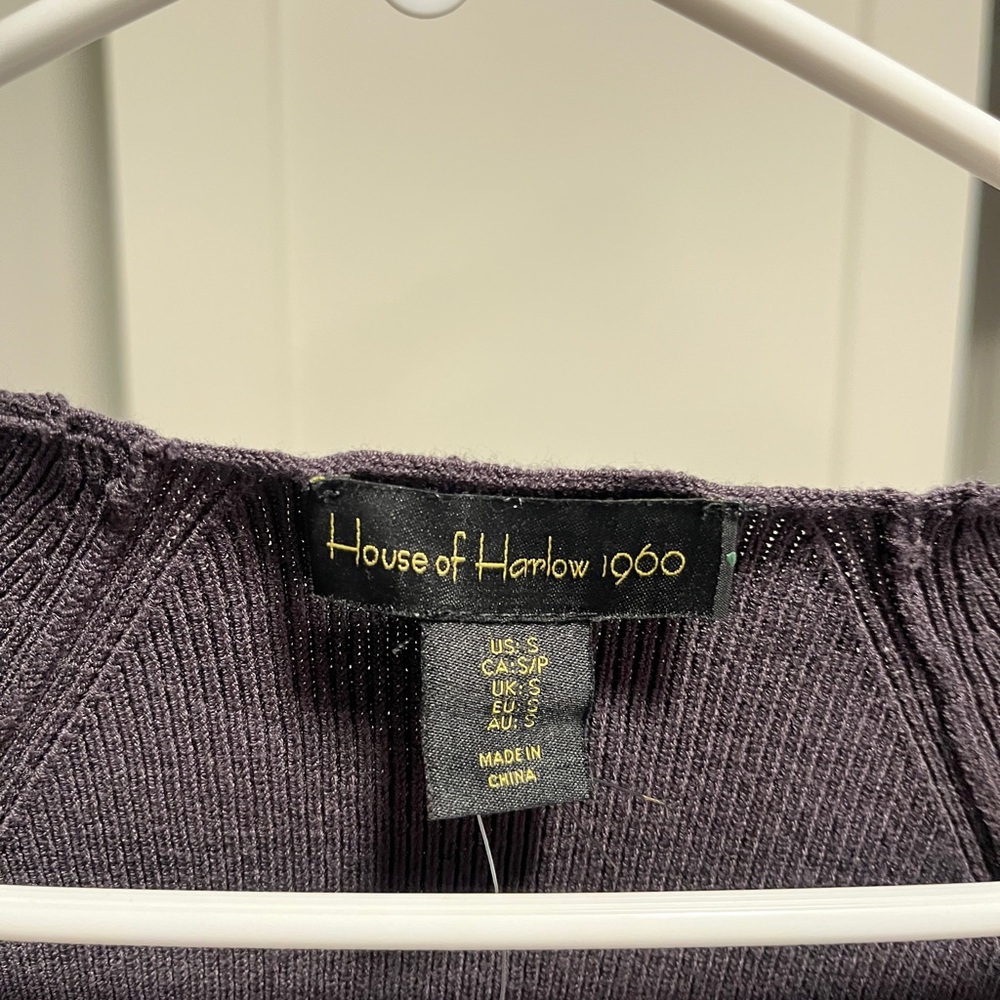 House of Harlow 1960 Heather Graphite Sweater - Picture 4 of 5